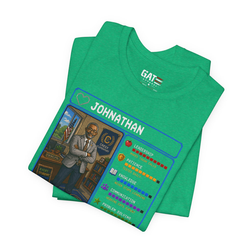 Custom Principal RPG Character Shirt | Personalized School Administrator Gift