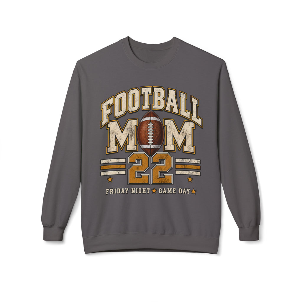 Personalized Football Mom Crewneck Sweatshirt | Custom Player Name & Number