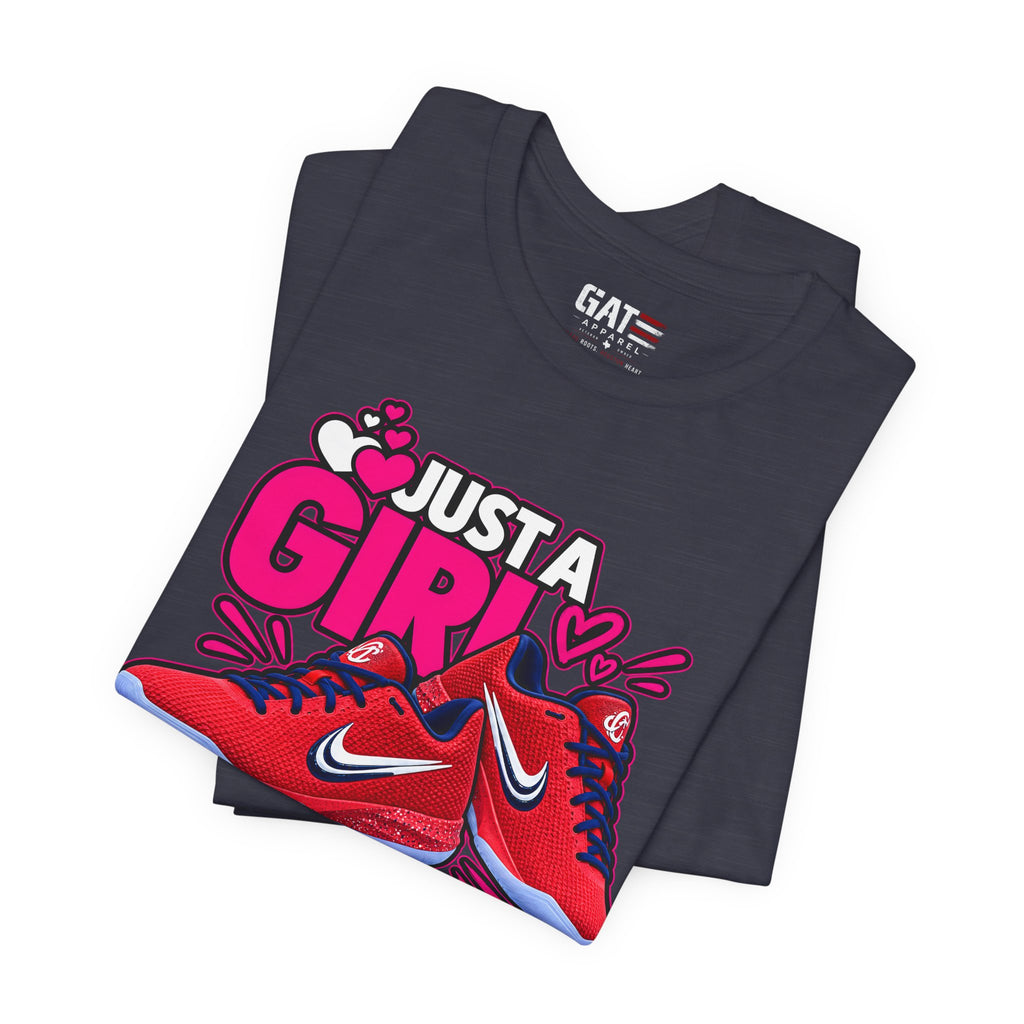 Caitlin Clark Caitlin 1s Just a Girl Sneaker Shirt | Style 2