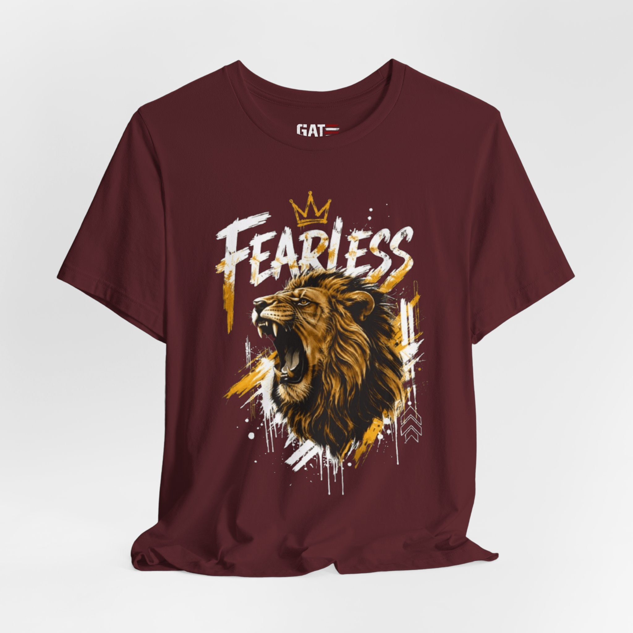 Fearless Lion Tee — Inspirational Graphic T-Shirt