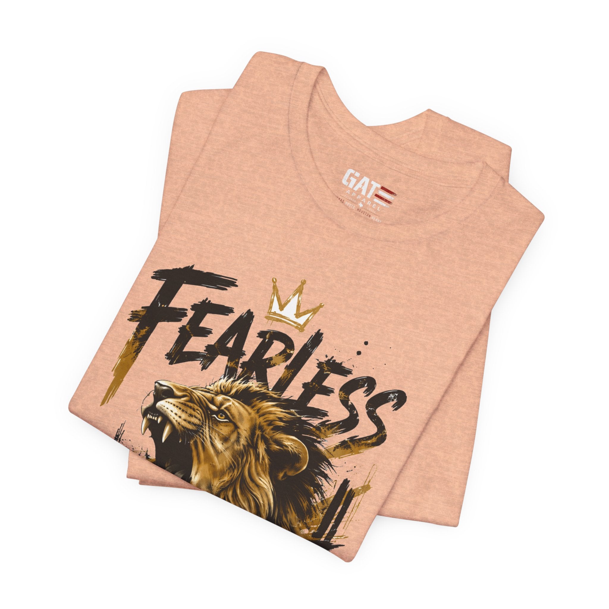 Fearless Lion Tee — Inspirational Graphic T-Shirt