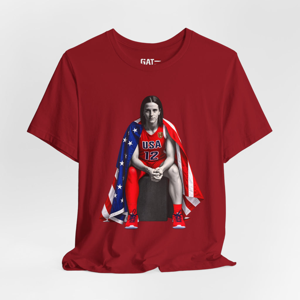 Caitlin Clark Team USA Shirt | Indiana Fever WNBA Tee