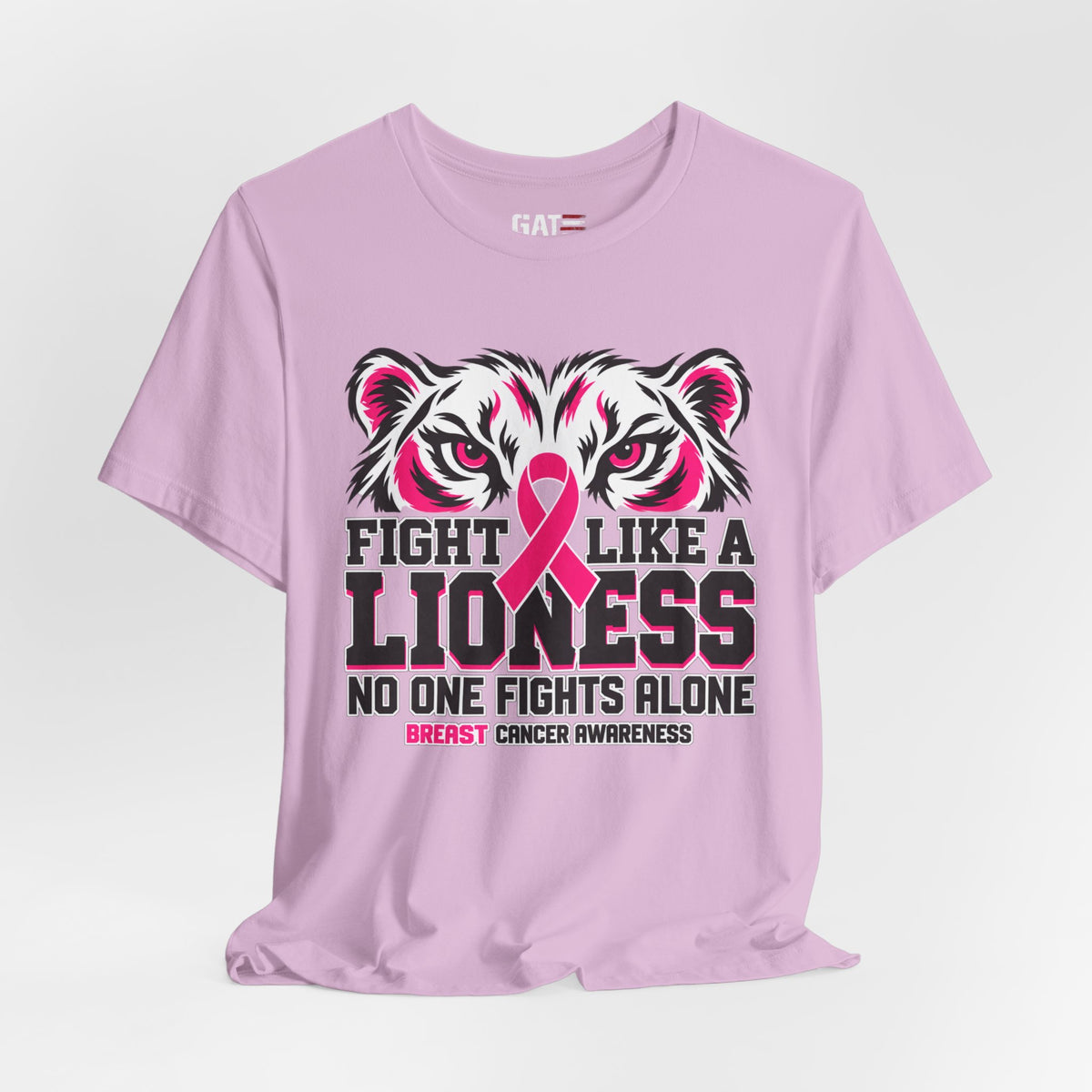 Fight Like a Lioness Breast Cancer Awareness T-Shirt