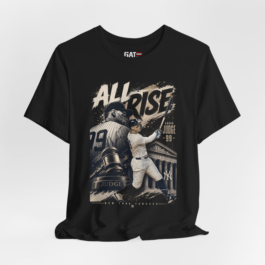Aaron Judge All Rise Shirt, New York Baseball Graphic Tee, Vintage Yankees Fan Shirt, Home Run King Sports Gift
