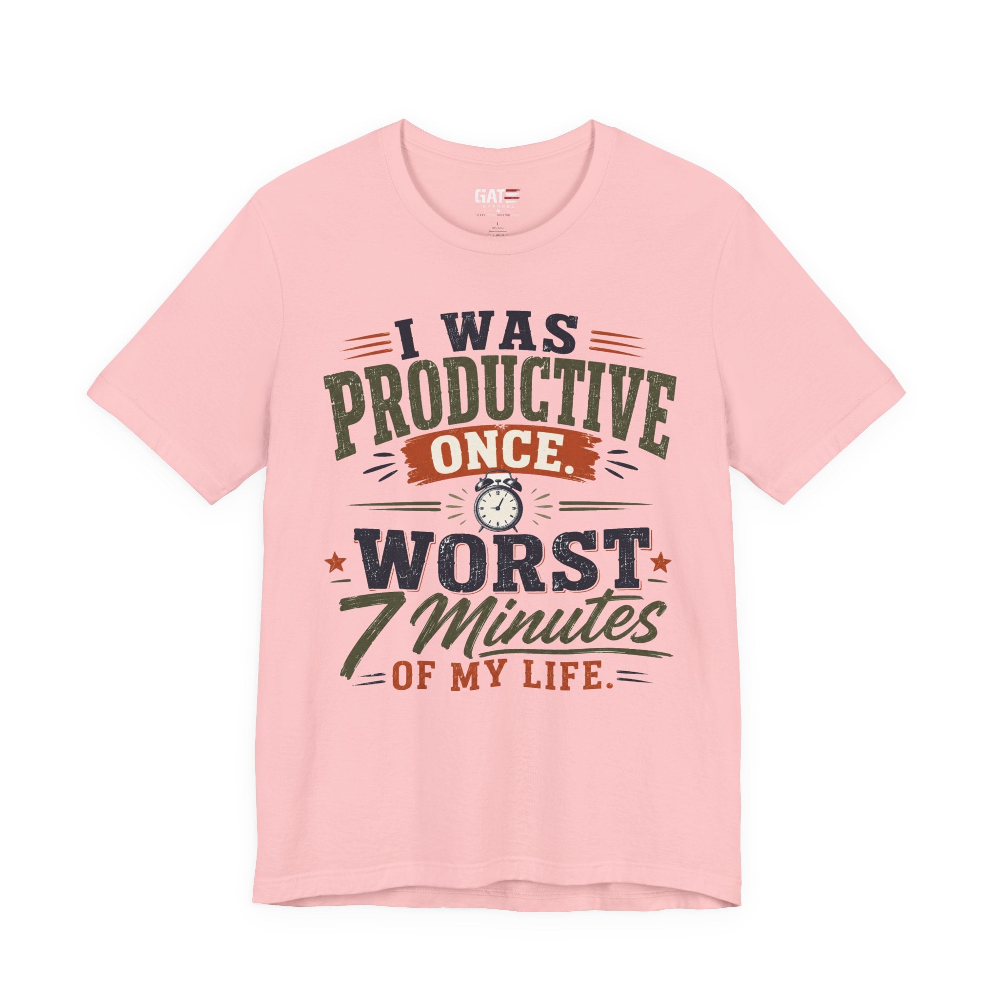 I Was Productive Once Tee — Funny Graphic Short Sleeve T-Shirt