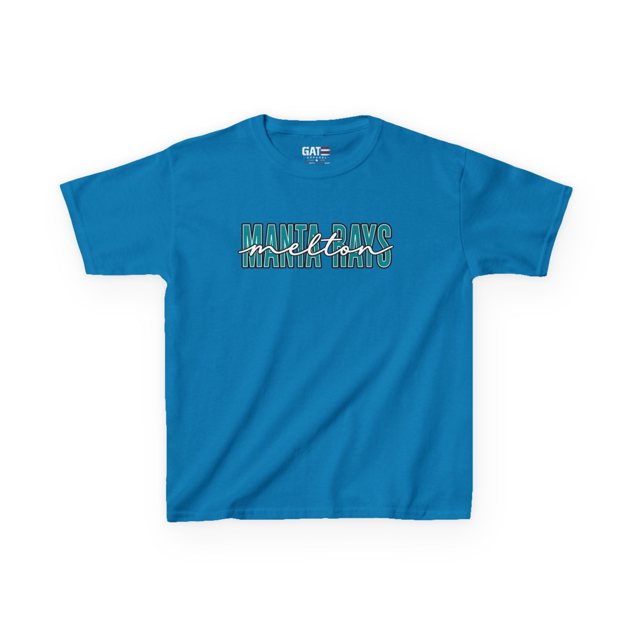 Kids Tee Melton Elementary — Melton Script Teal