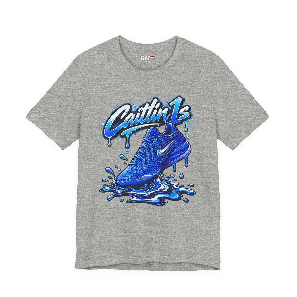 Caitlin Clark Caitlin 1s Racer Blue Drip Sneaker Shirt