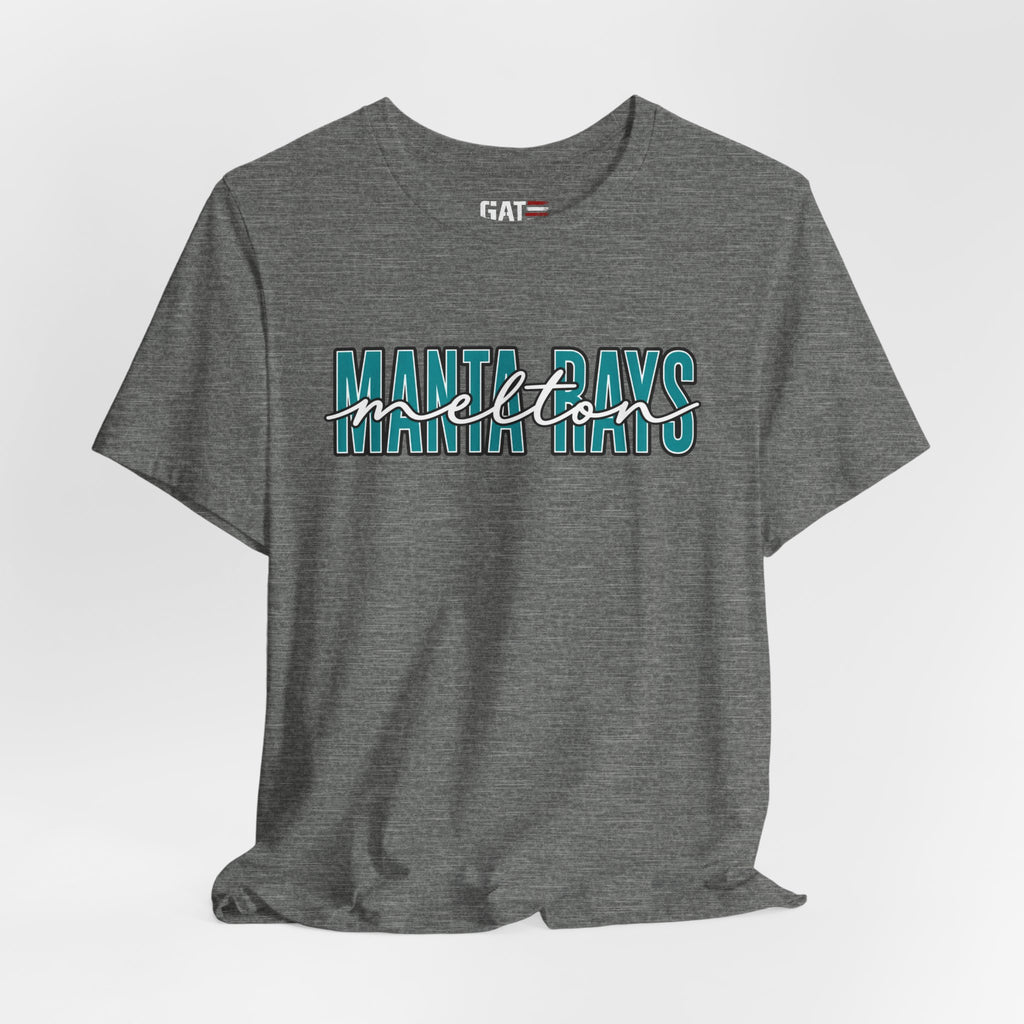 Melton Elementary Script Tee Teal