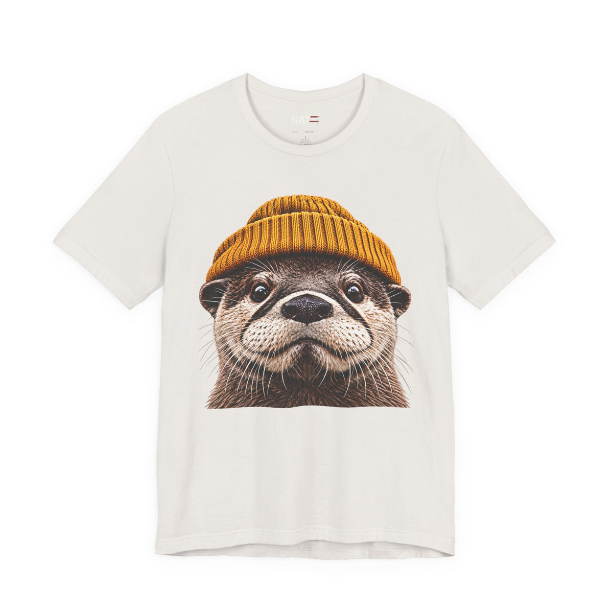 Cute Otter Wearing Beanie Wildlife Graphic T-Shirt - product image 13