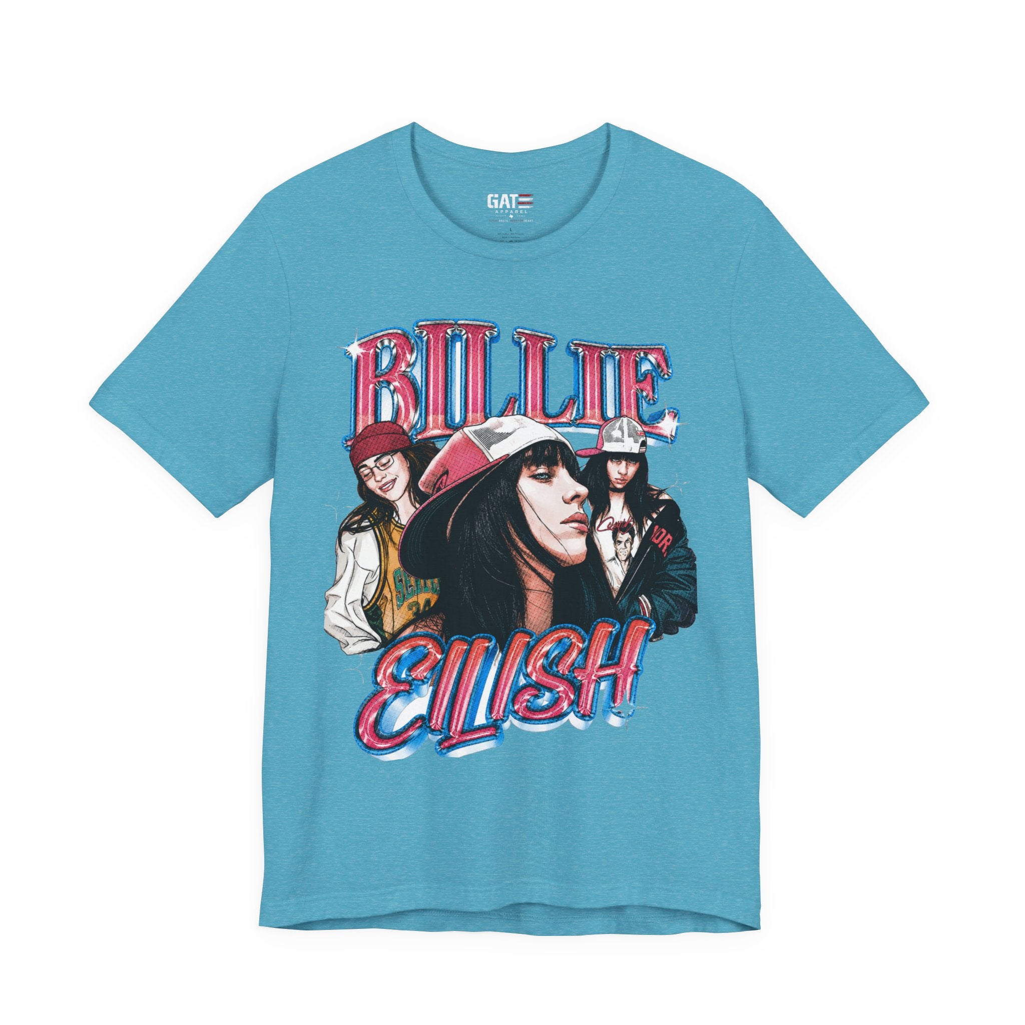 Graphic Tee — Retro Pop Artist Portrait "Billi Eilish"