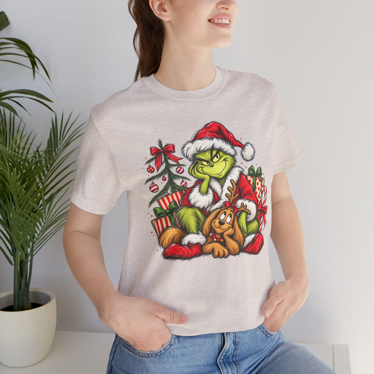 Grinch Christmas Graphic T-Shirt - product mockup view 27