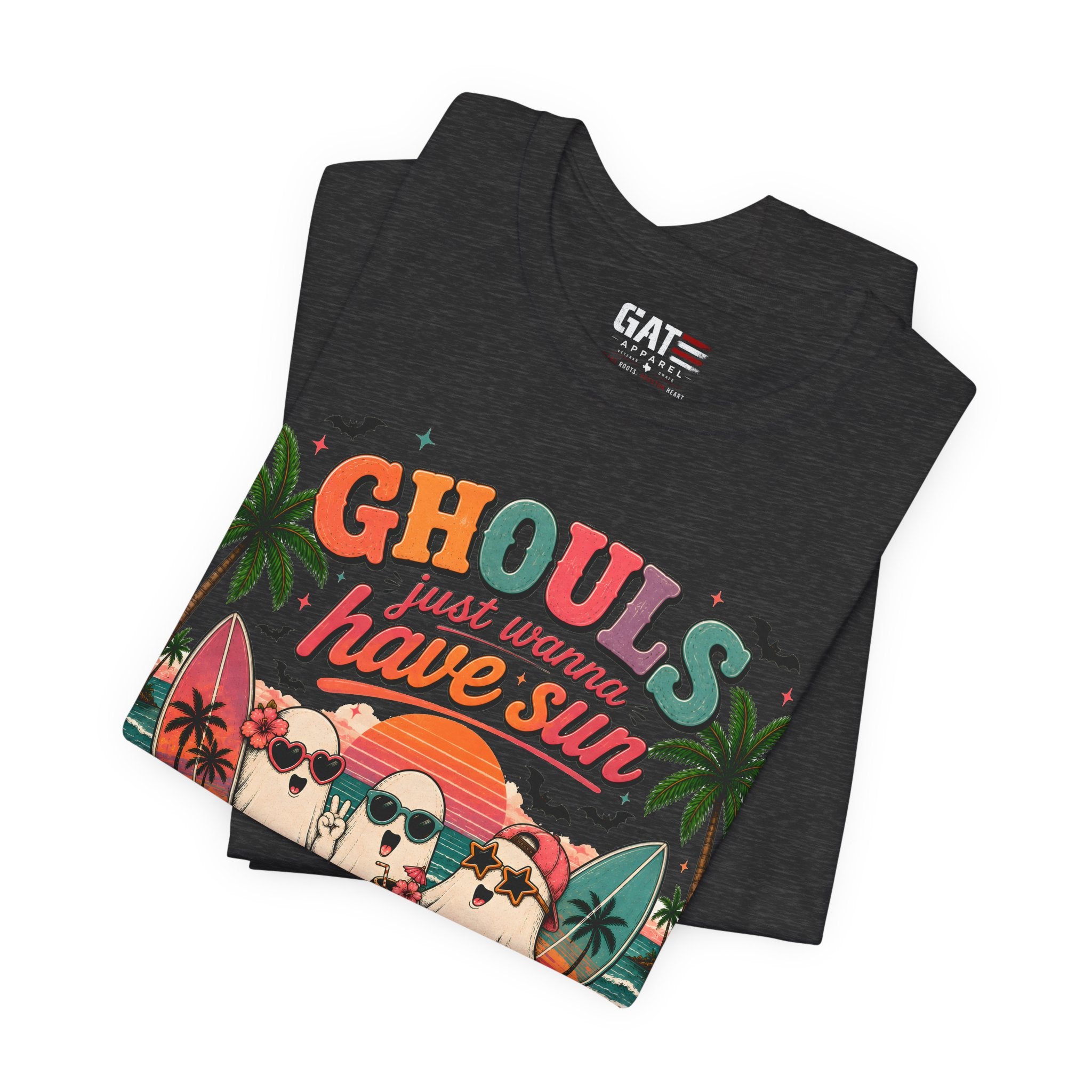 Summerween Shirt, Spooky Beach Shirt, Ghost Beach Tee, Halloween Beach Shirt, Coastal Halloween Tee, Tropical Ghost Shirt