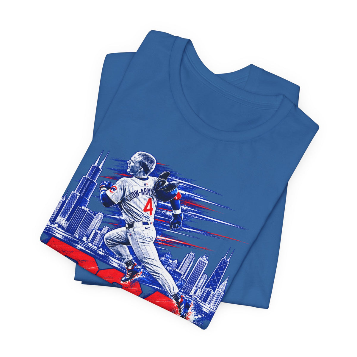 Chicago Cubs Pete Crow-Armstrong No. 4 Skyline T-Shirt - product image 13