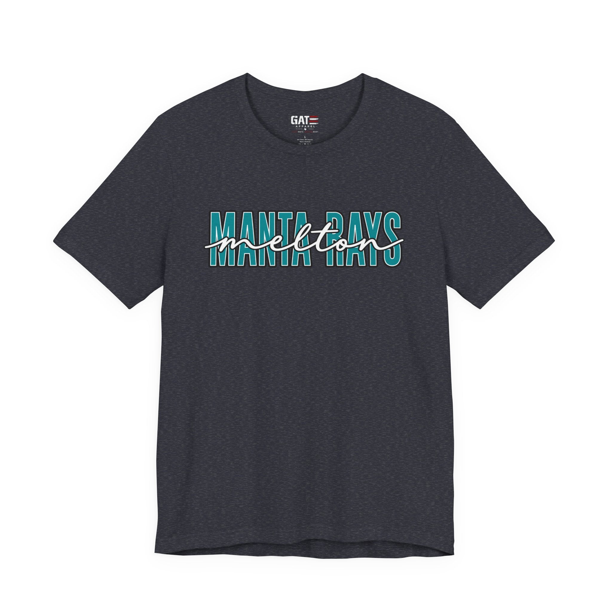 Melton Elementary Script Tee Teal