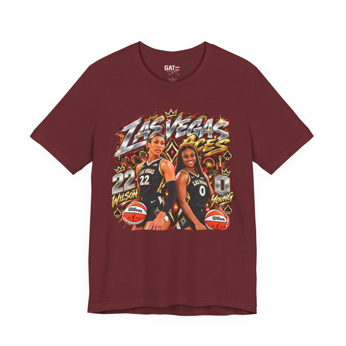 Las Vegas Aces WNBA Shirt – Women's Basketball Graphic Tee product mockup 13
