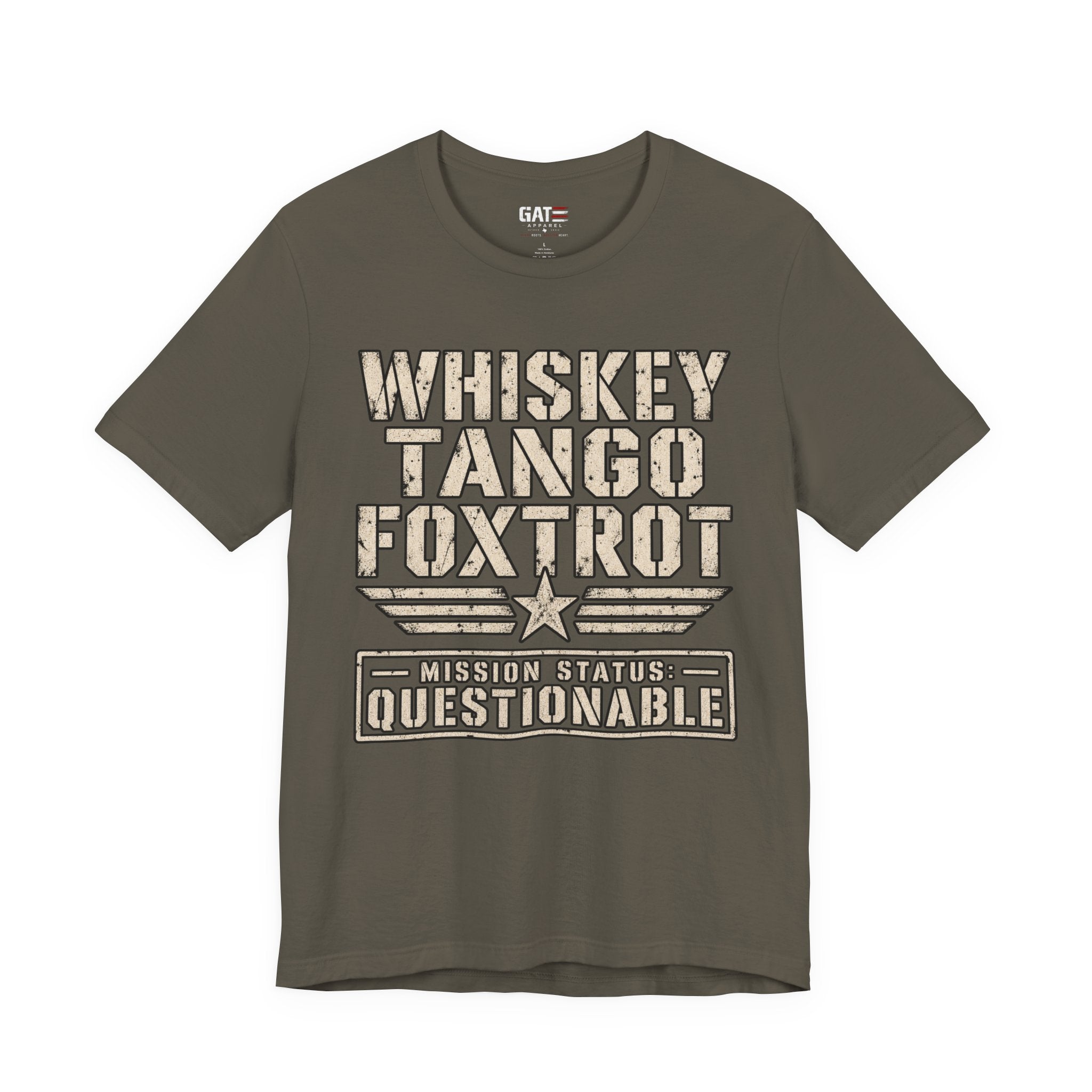 Whiskey Tango Foxtrot Tee – Mission Status: Questionable