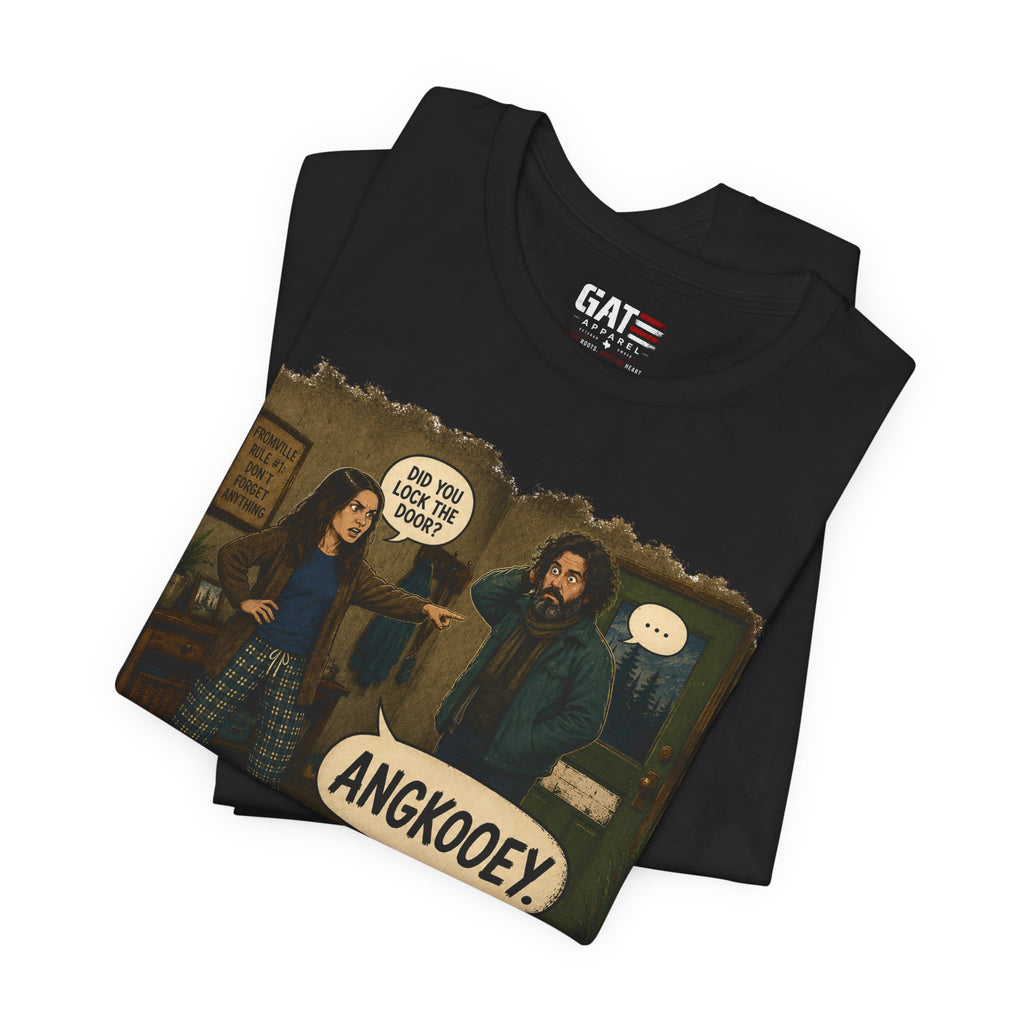 Angkooey Vintage Movie Quote T‑Shirt — Funny Horror Comedy Tee
