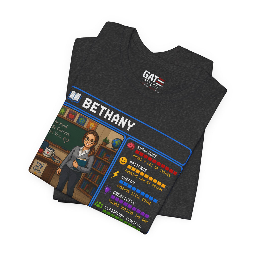 Custom Teacher RPG Character Shirt | Personalized Teacher Gift