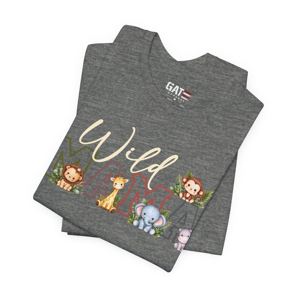 Wild Mama Tee — Cute Jungle Animal Mom Shirt