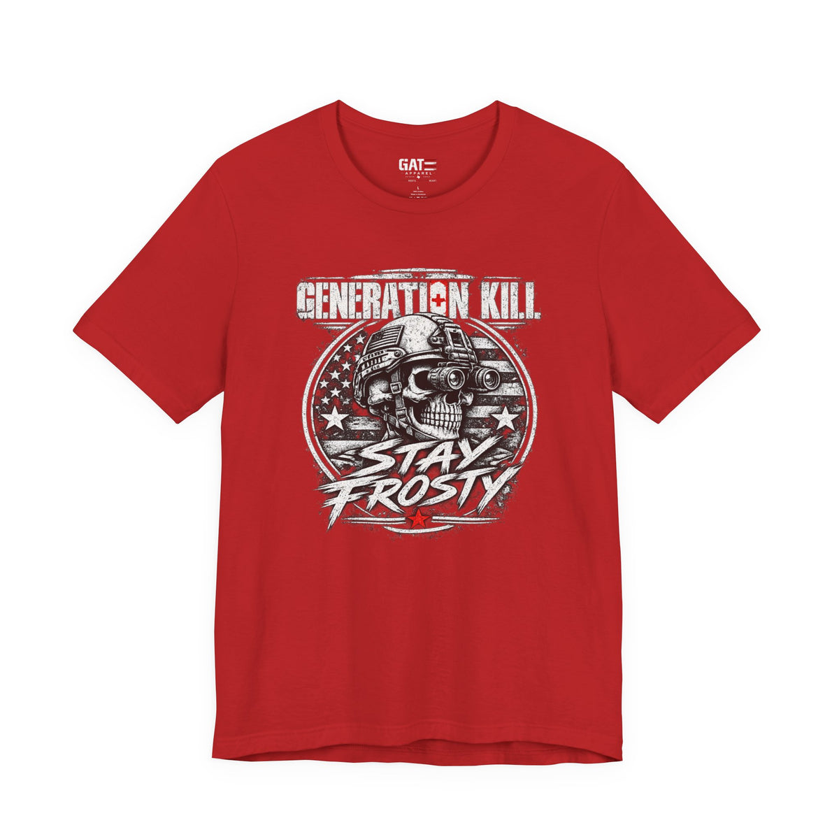 Stay Frosty Skull Shirt | Military Veteran Retro Tee