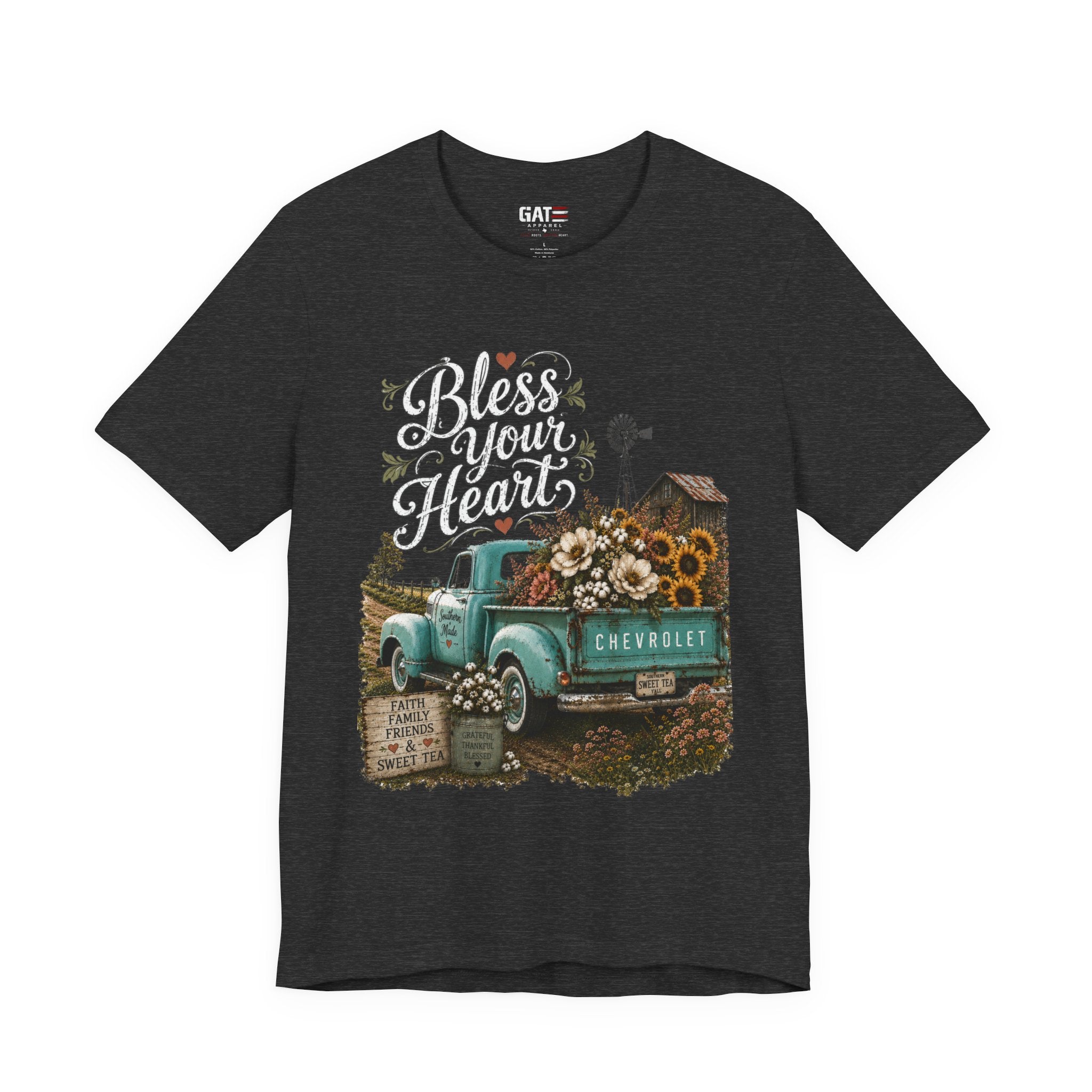 Funny Southern Shirt, Bless Your Heart Tee, Southern Humor Graphic Tee, Magnolia Floral Shirt, Country Girl Gift, Farmhouse Style Tee
