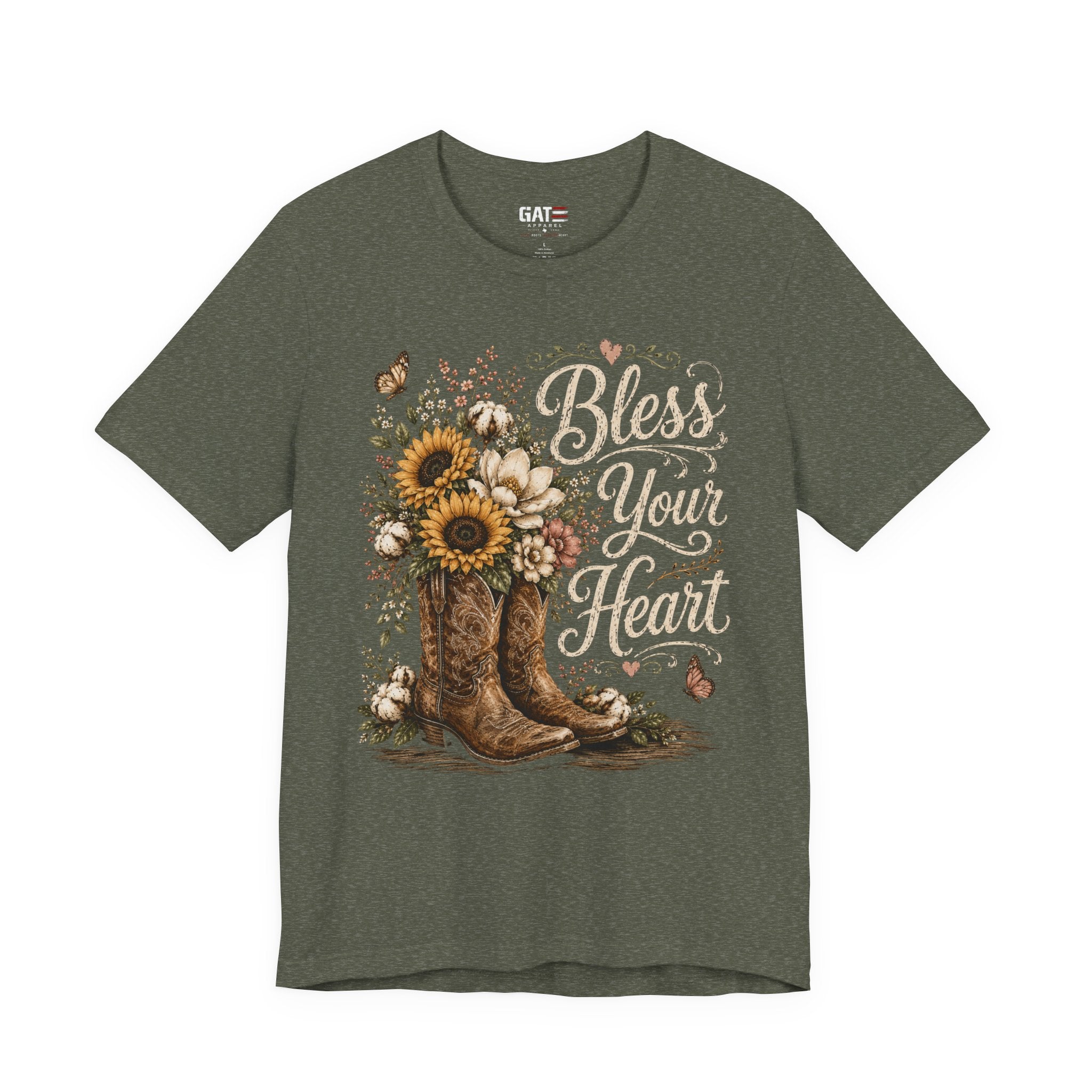 Funny Southern Shirt, Bless Your Heart Tee, Southern Humor Graphic Tee, Magnolia Floral Shirt, Country Girl Gift, Farmhouse Style Tee