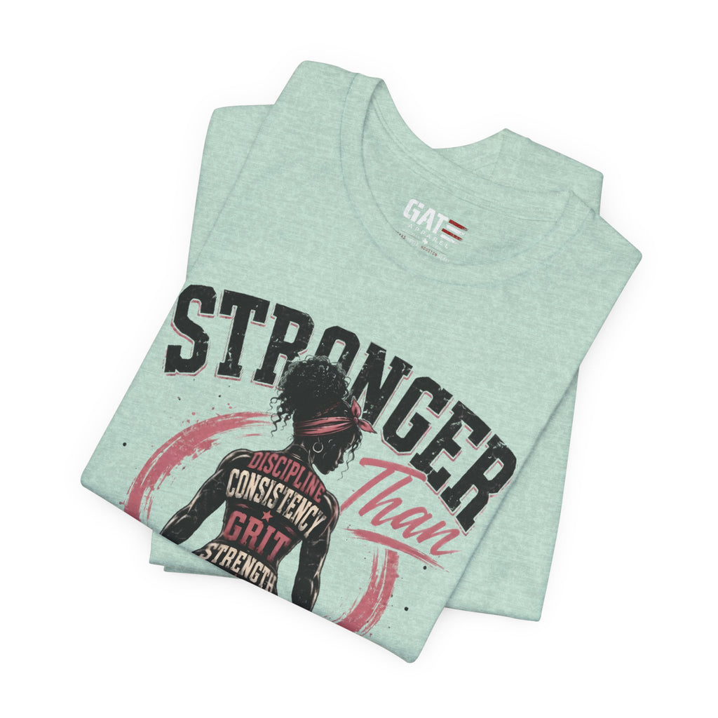 Stronger Than Excuses Shirt, Women's Gym Shirt, Motivational Workout Tee, Weightlifting Shirt, Fitness Gift for Her