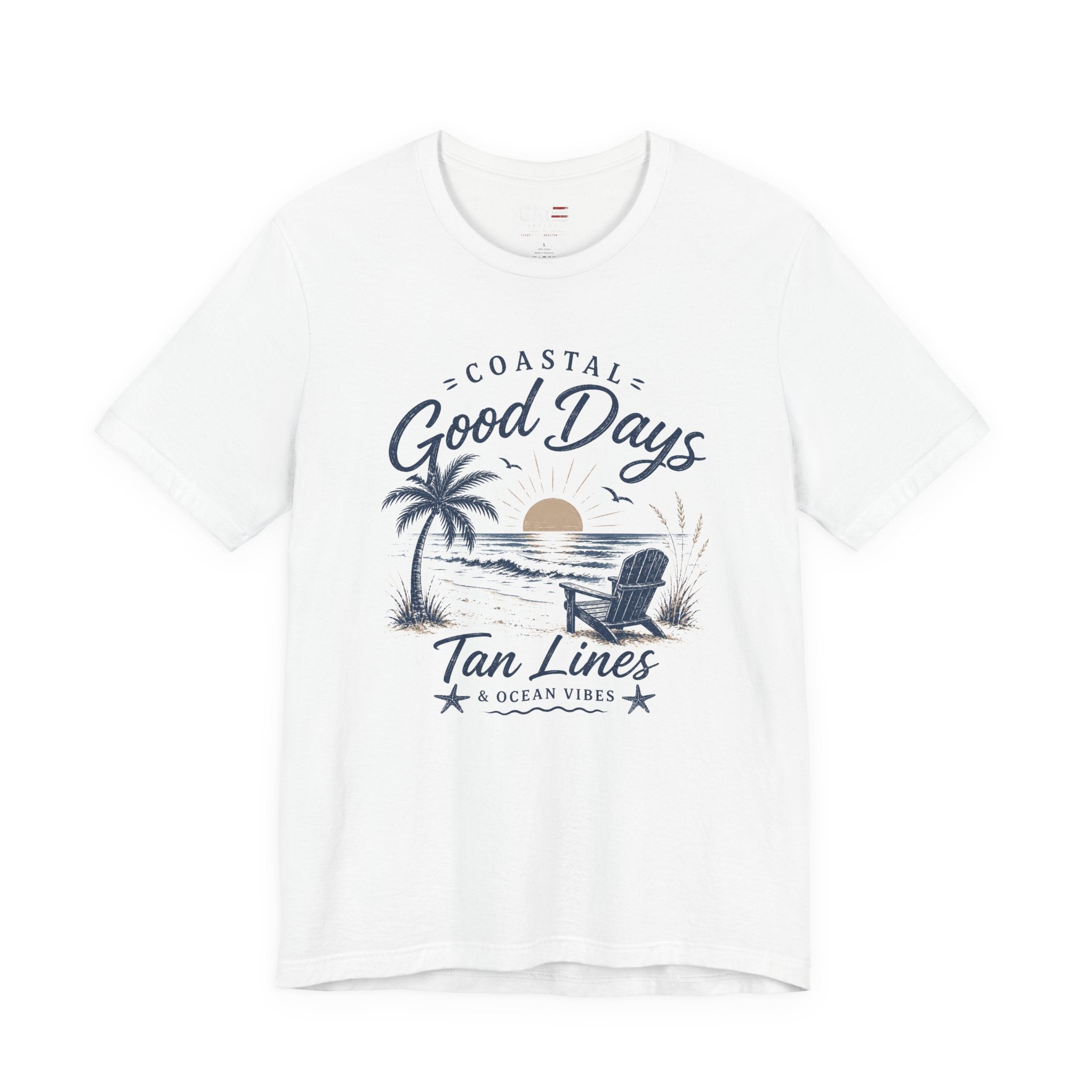 Coastal Good Days Tee — 'Tan Lines' Beach Sunset T-Shirt