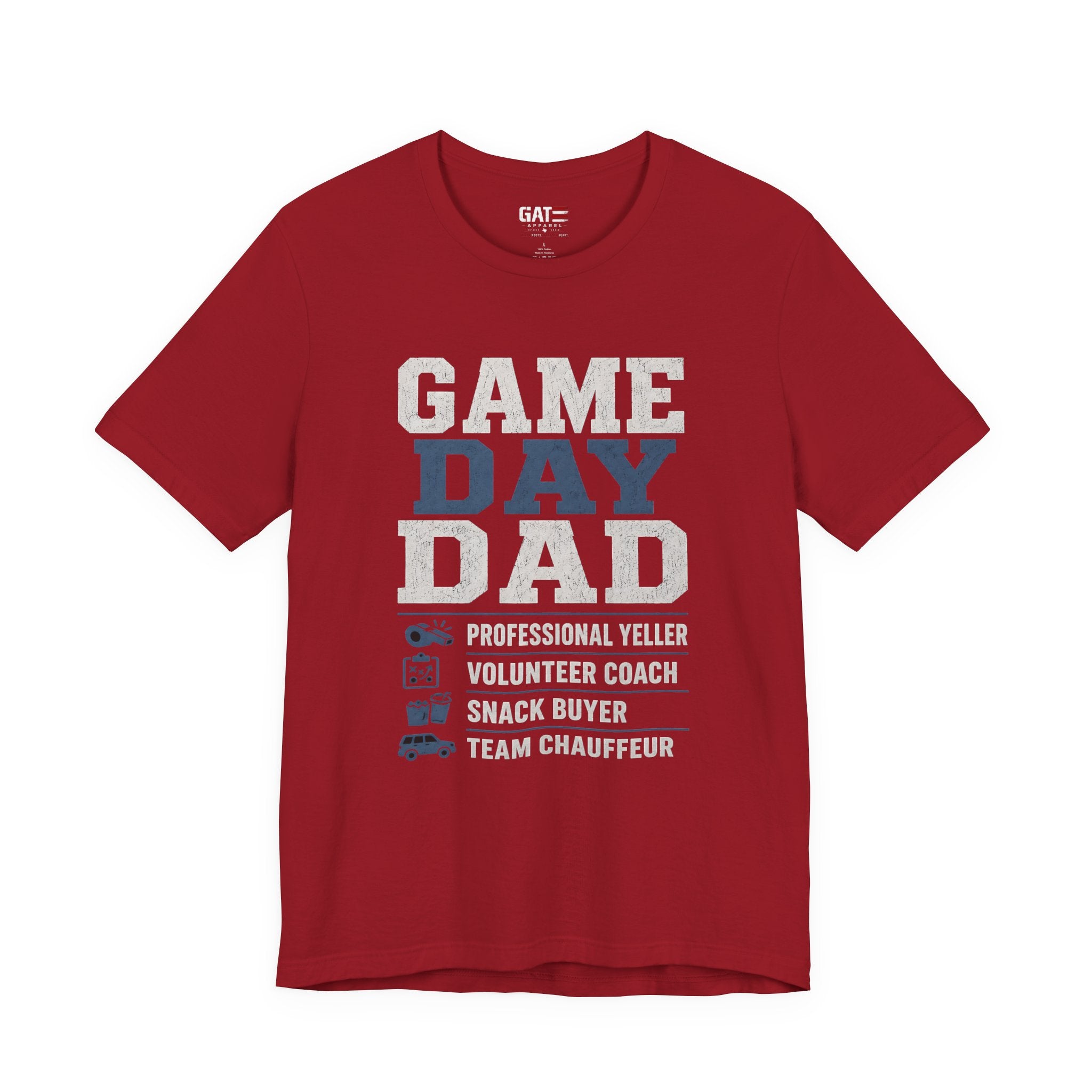 Game Day Dad Shirt, Father's Day Gift for Dad, Football Dad Tee, Baseball Dad Shirt, Team Chauffeur Coach Dad Tee