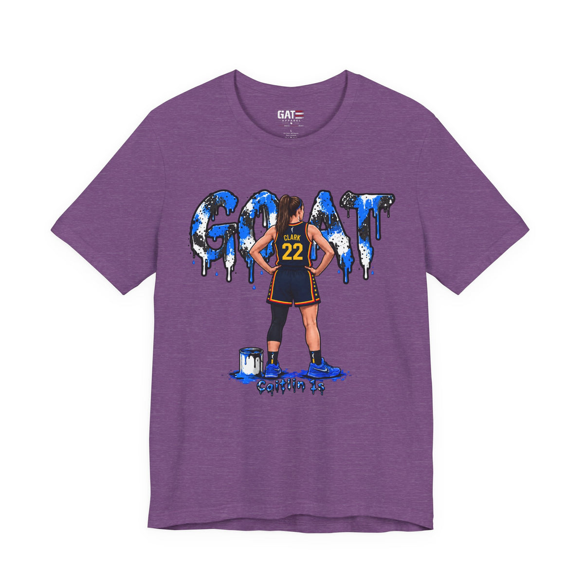 Caitlin Clark Caitlin 1s GOAT Blue Paint Sneaker Shirt