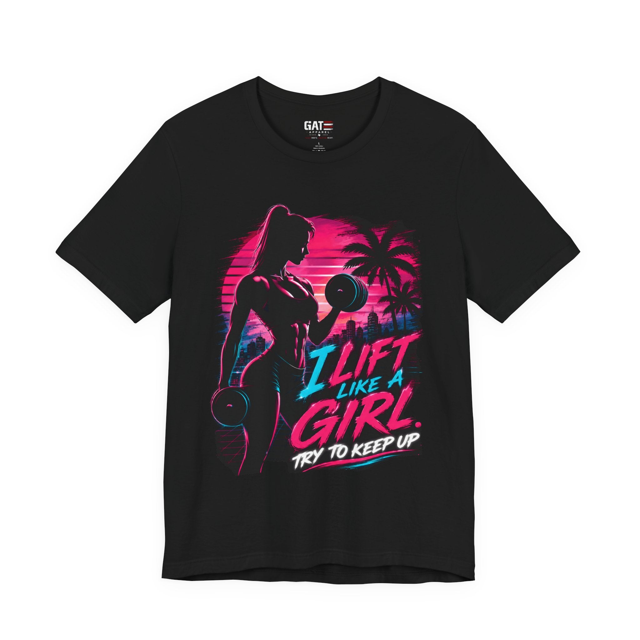I Lift Like A Girl Shirt, Women's Gym Shirt, Retro Workout Tee, Fitness Shirt for Her, Weightlifting Gift