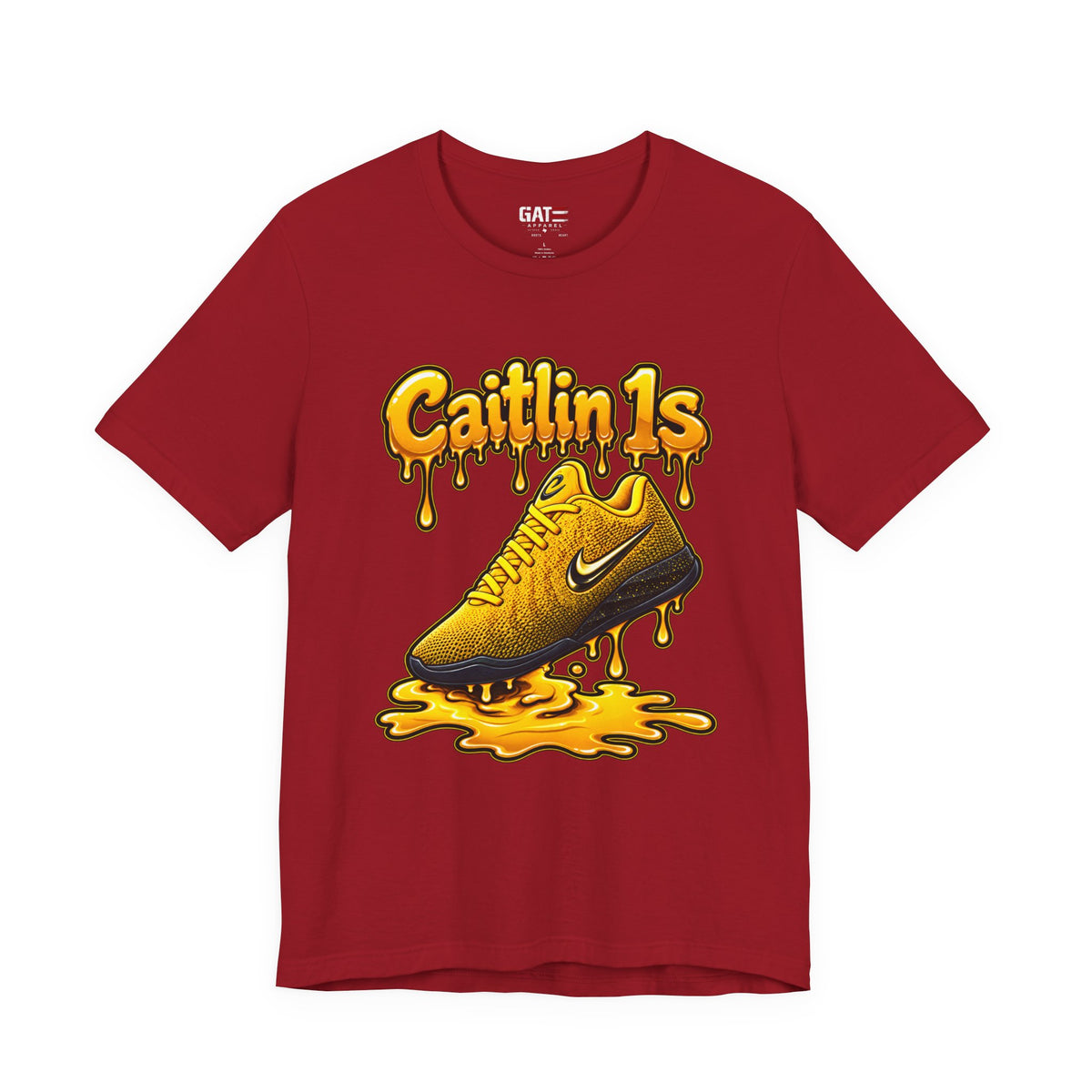 Caitlin Clark Caitlin 1s Iowa Yellow Paint Sneaker Shirt