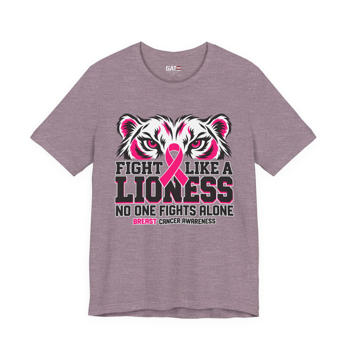 Fight Like a Lioness Breast Cancer Awareness Shirt