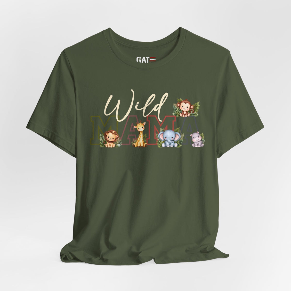 Wild Mama Tee — Cute Jungle Animal Mom Shirt