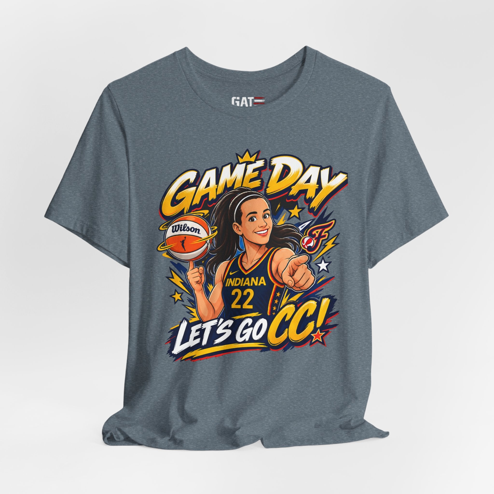 Caitlin Clark Indiana Fever #22 T-Shirt Fever Up WNBA Basketball Graphic Tee