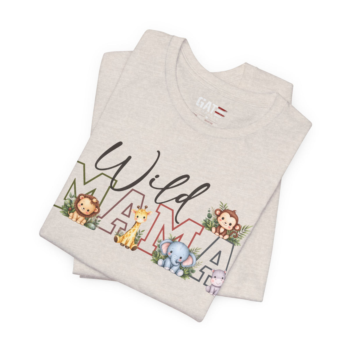 Wild Mama Tee — Cute Jungle Animal Mom Shirt