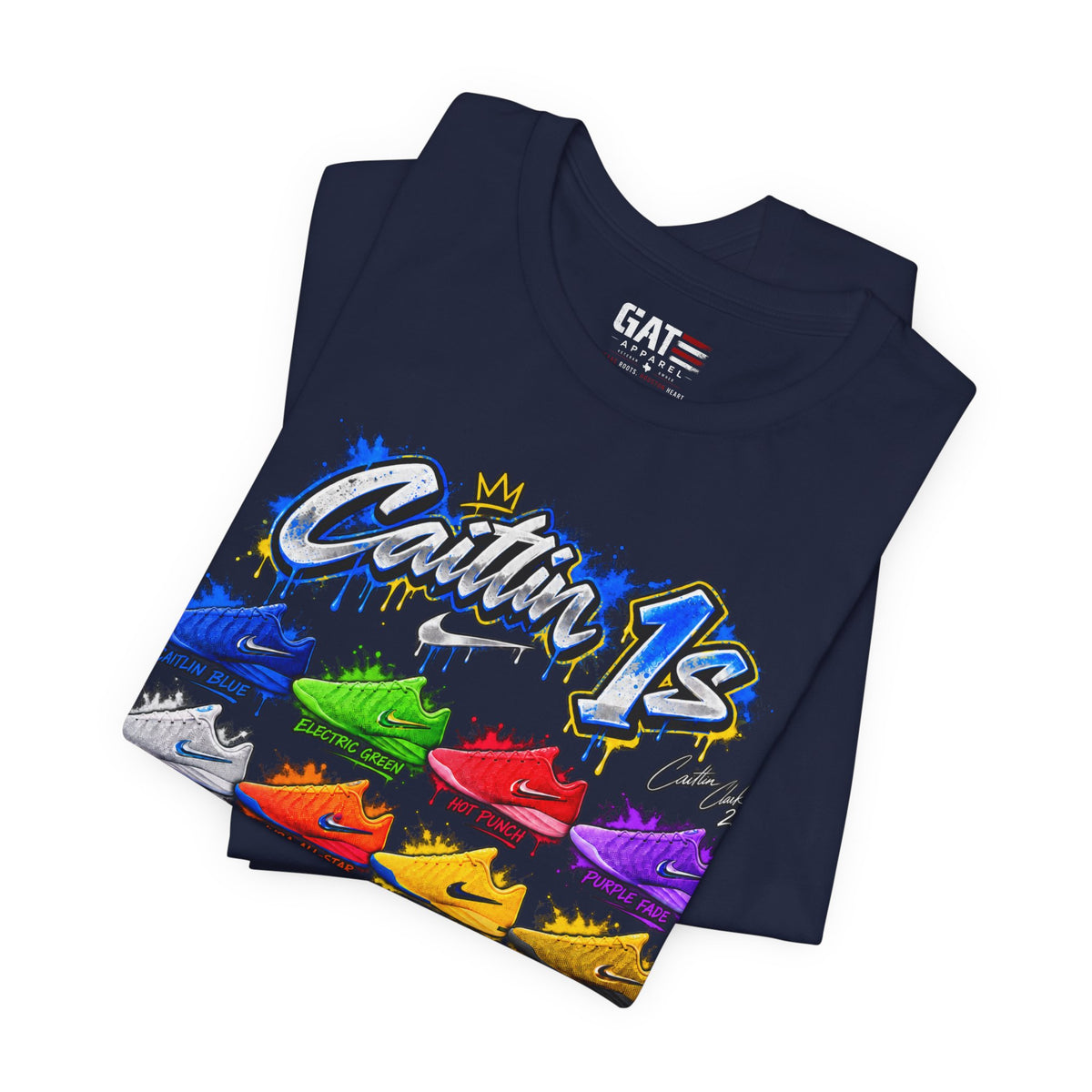 Caitlin Clark Caitlin 1s Sneaker Shirt | Indiana Fever Tee