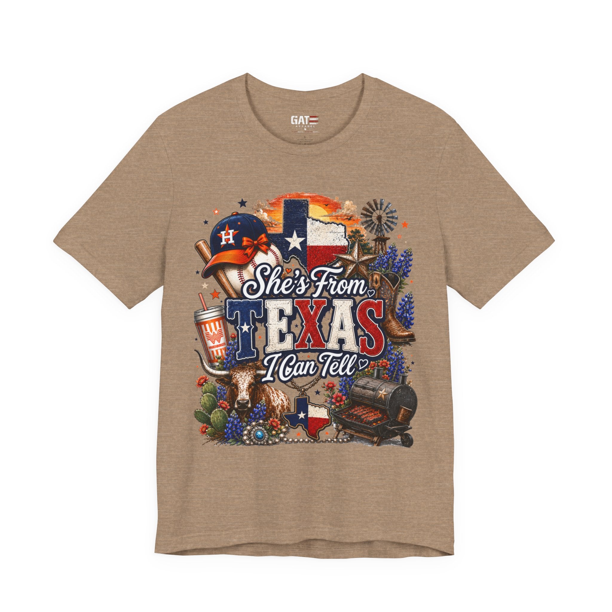 She's From Texas T-Shirt — Texas Pride Graphic Tee