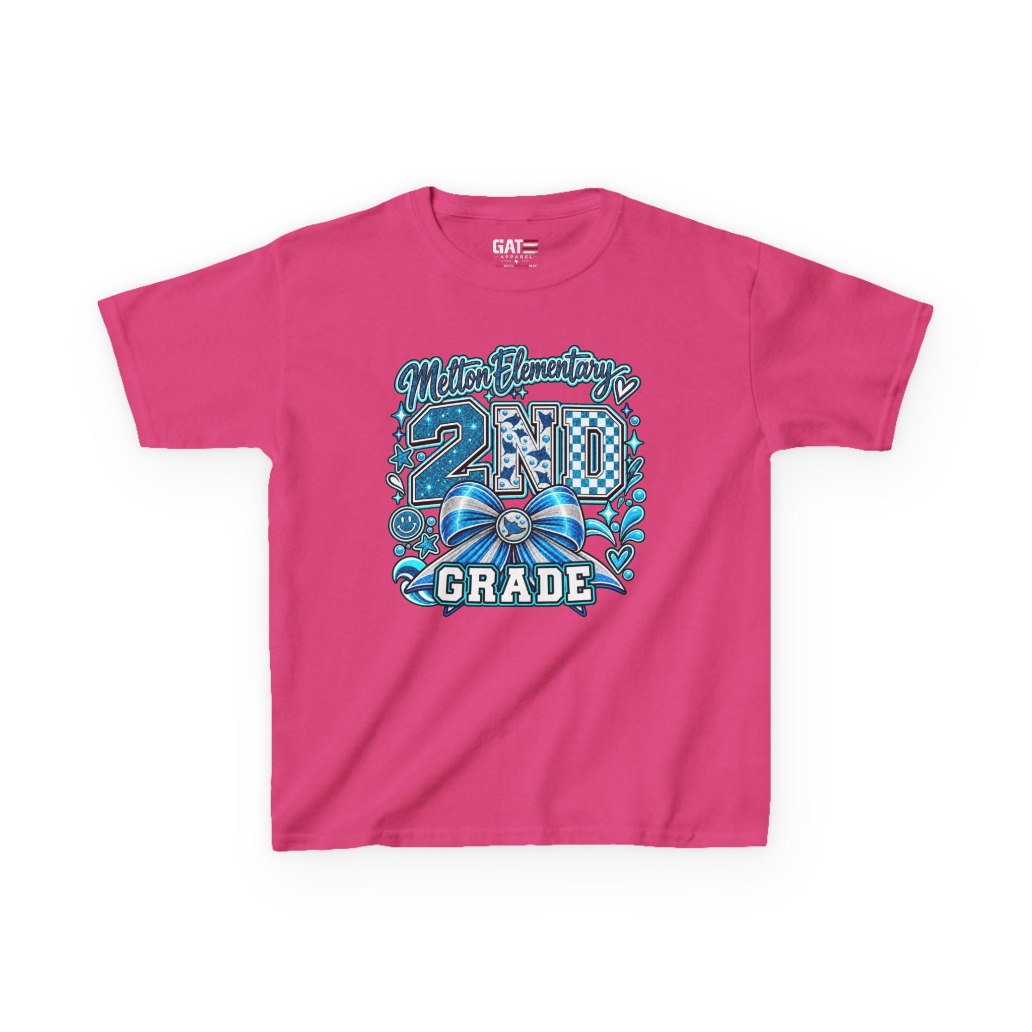 Melton 2nd Grade Kids T‑Shirt — Ribbon Design