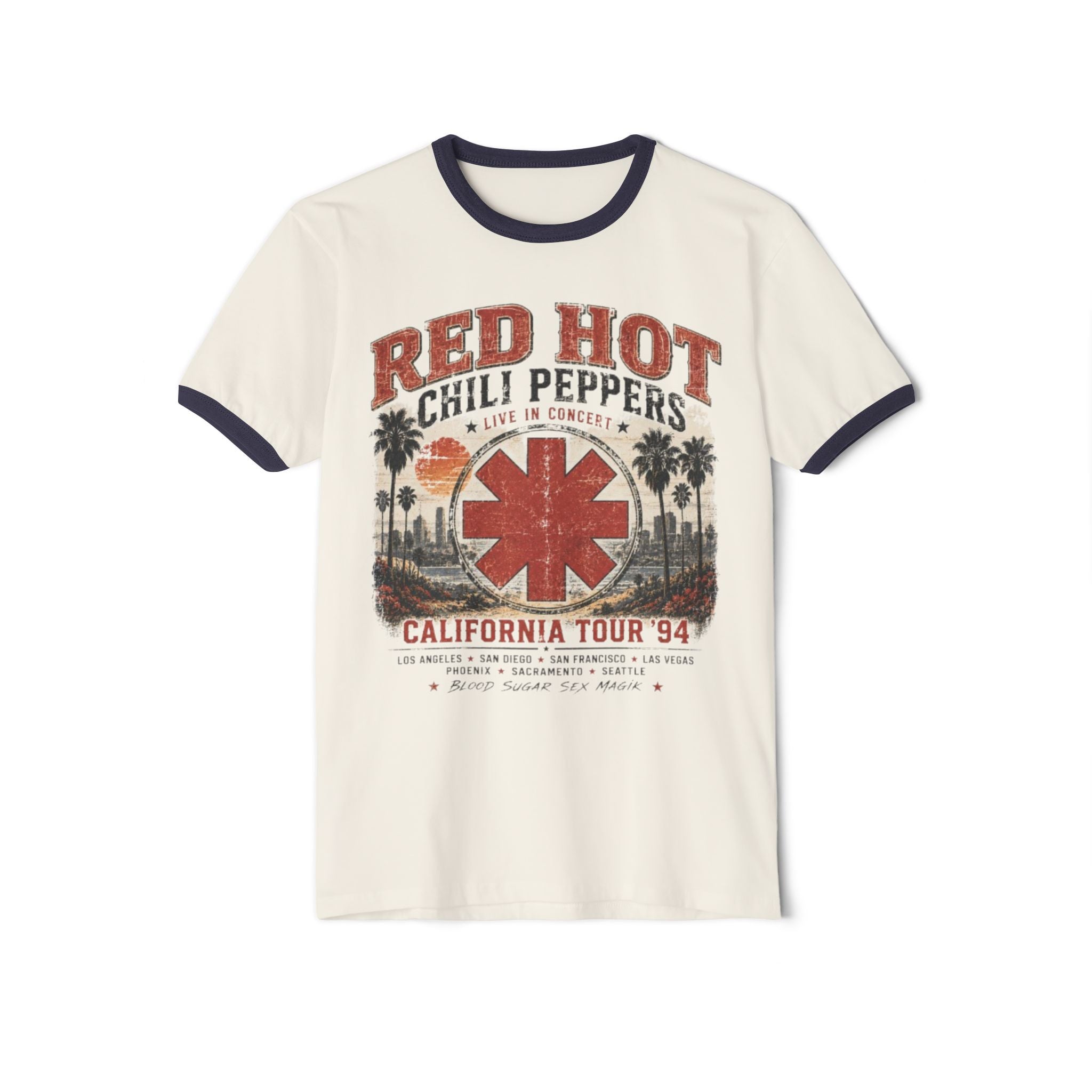 Red Hot Chili Peppers California Tour '94 Ringer T-Shirt