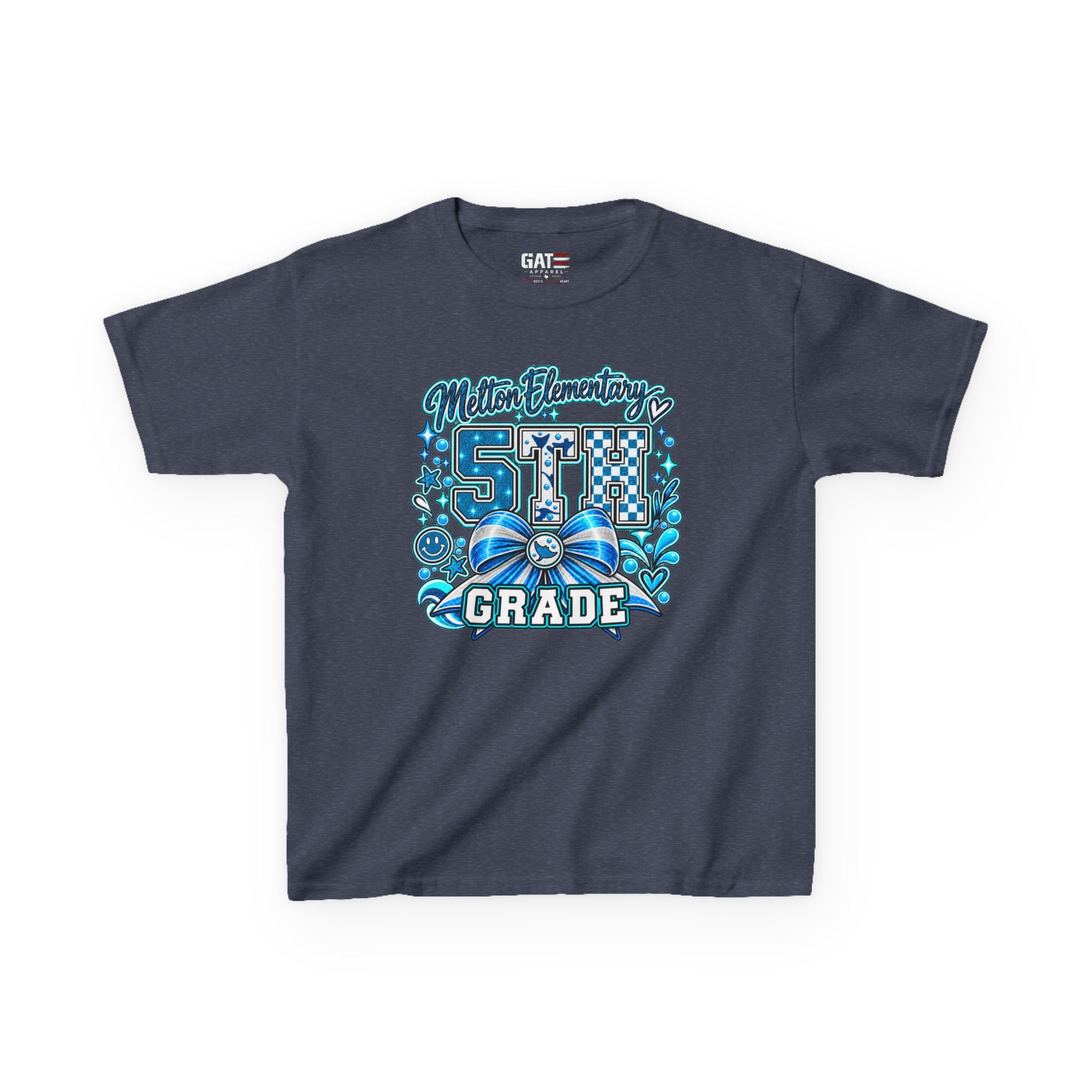 Melton 5th Grade Kids T‑Shirt — Ribbon Design
