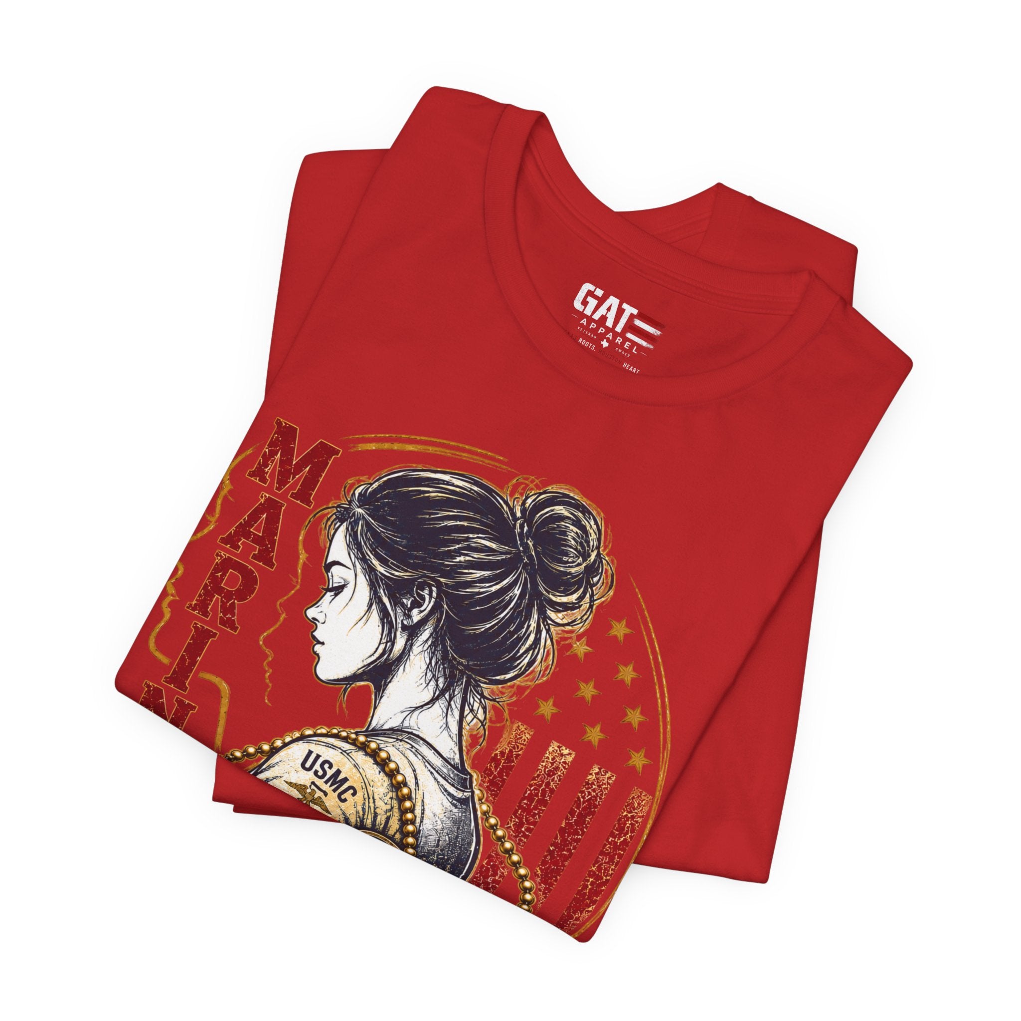 Female Marine Vet T‑Shirt – "Once a Marine, Always a Marine" Patriotic Female Veteran Tee