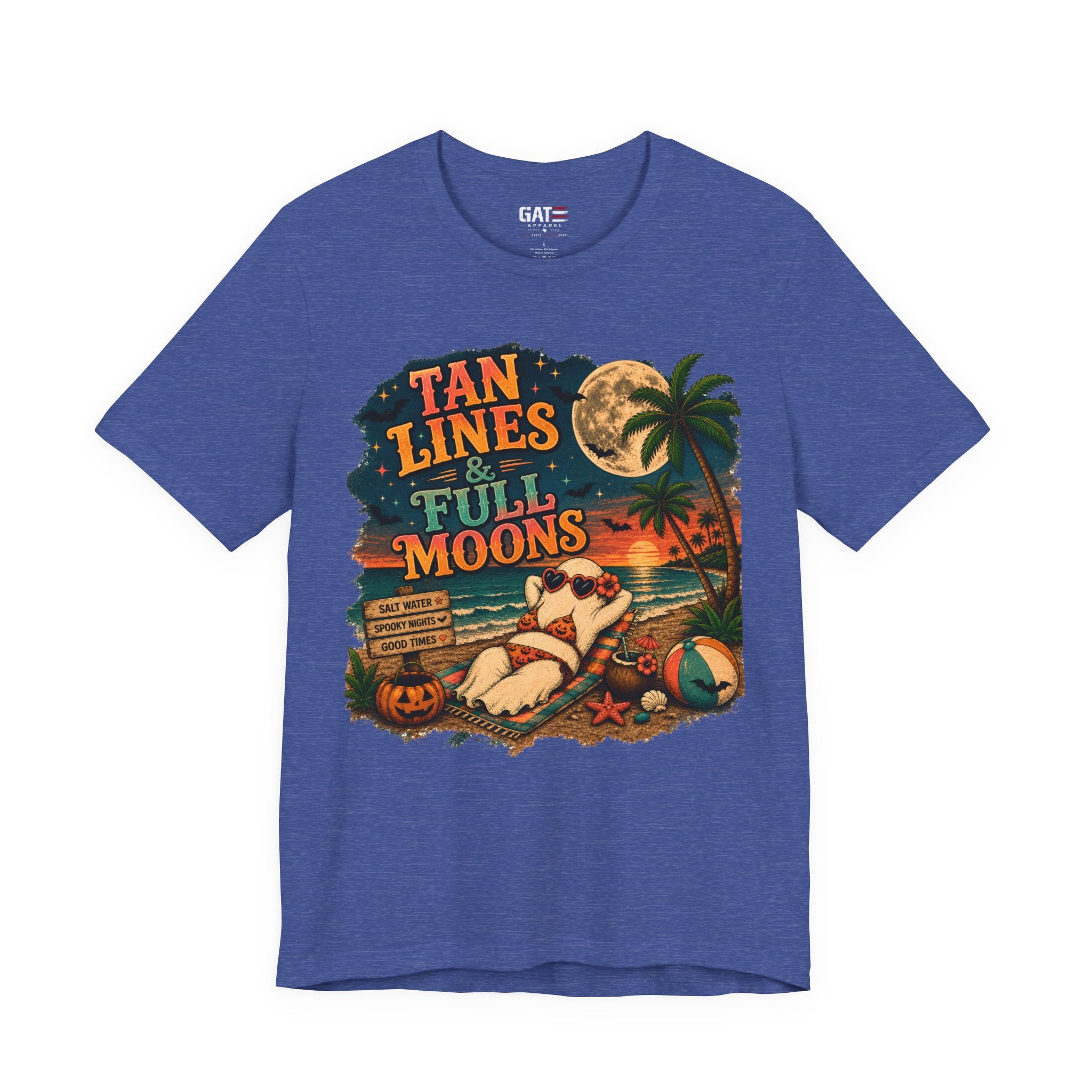 Summerween Shirt, Spooky Beach Shirt, Ghost Beach Tee, Halloween Beach Shirt, Coastal Halloween Tee, Tropical Ghost Shirt