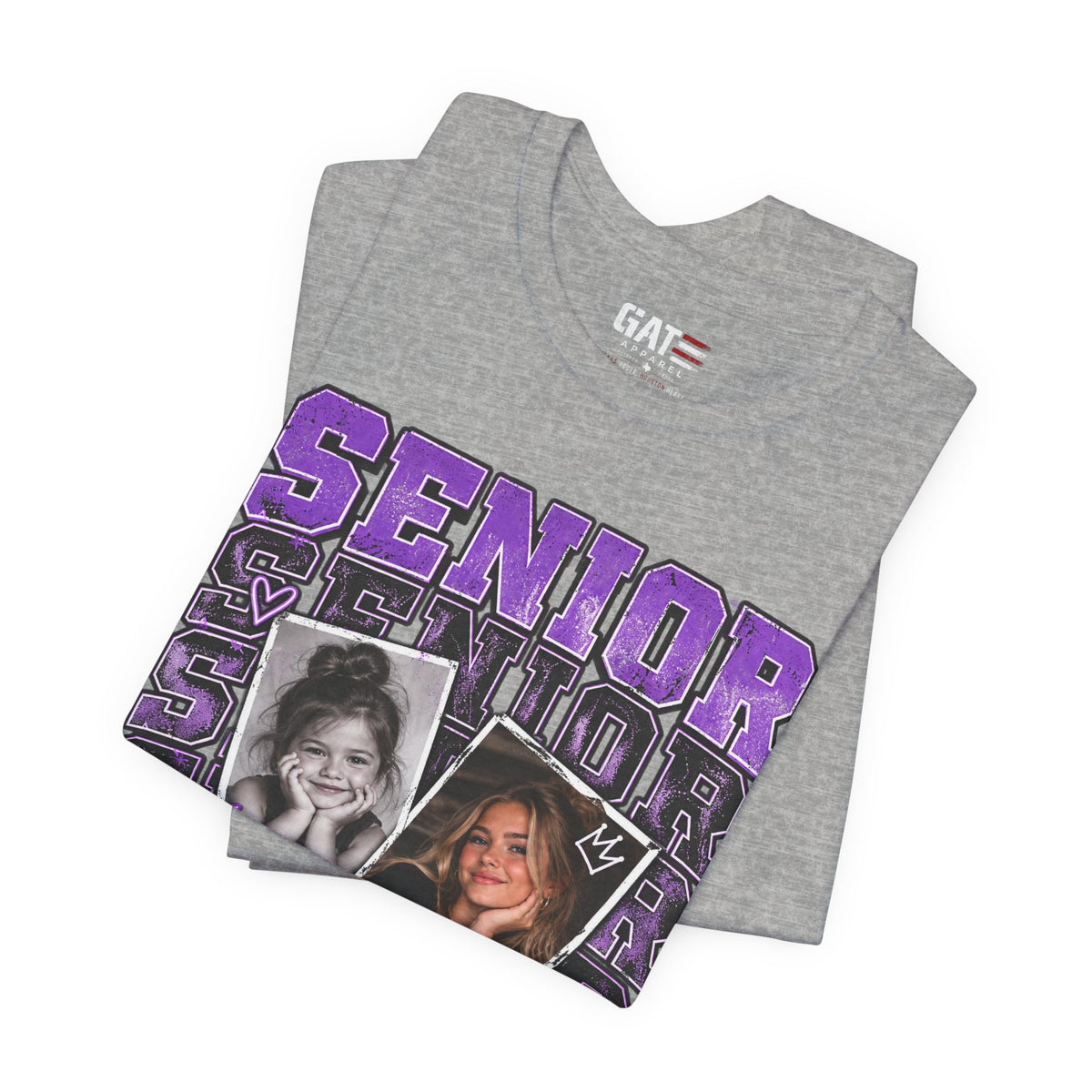 Senior 2027 Then & Now Yearbook Photo Shirt