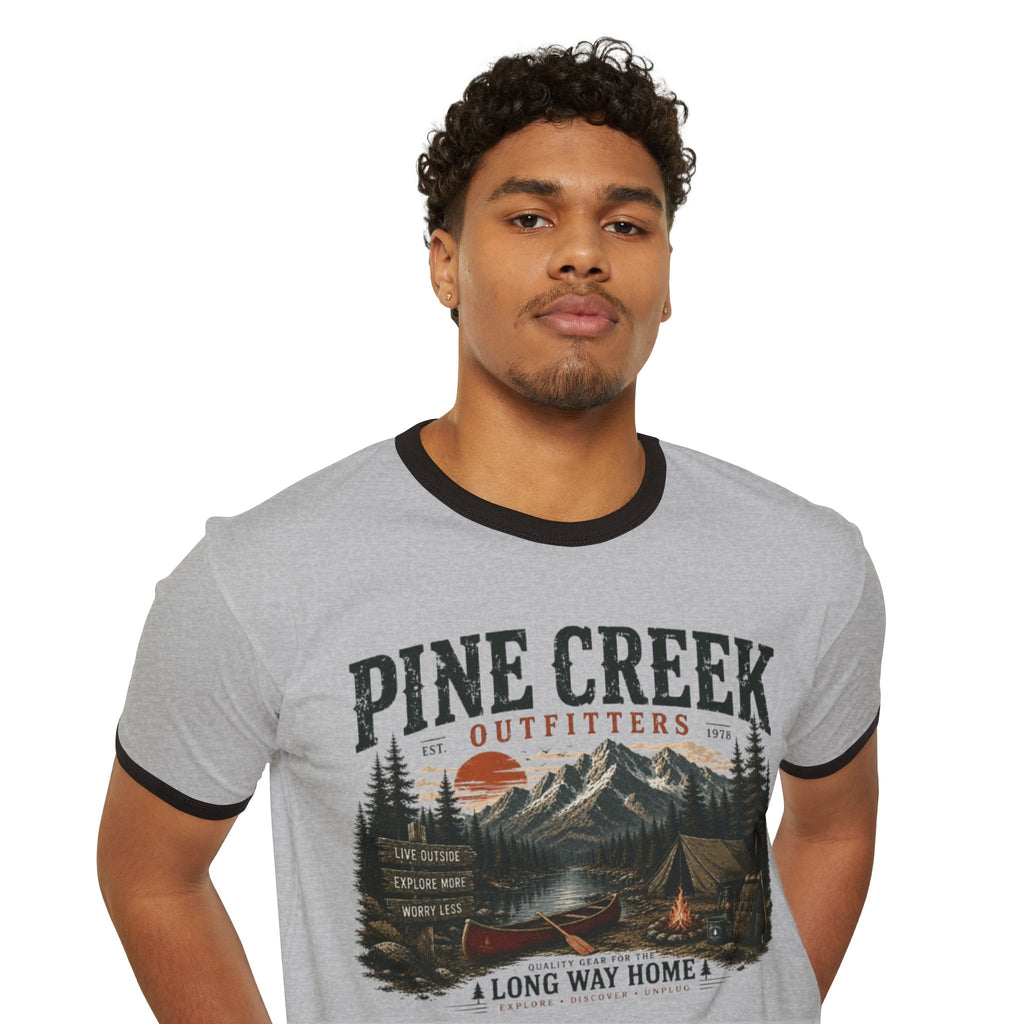 Pine Creek Outfitters 'A Long Way Home' Ringer T-Shirt