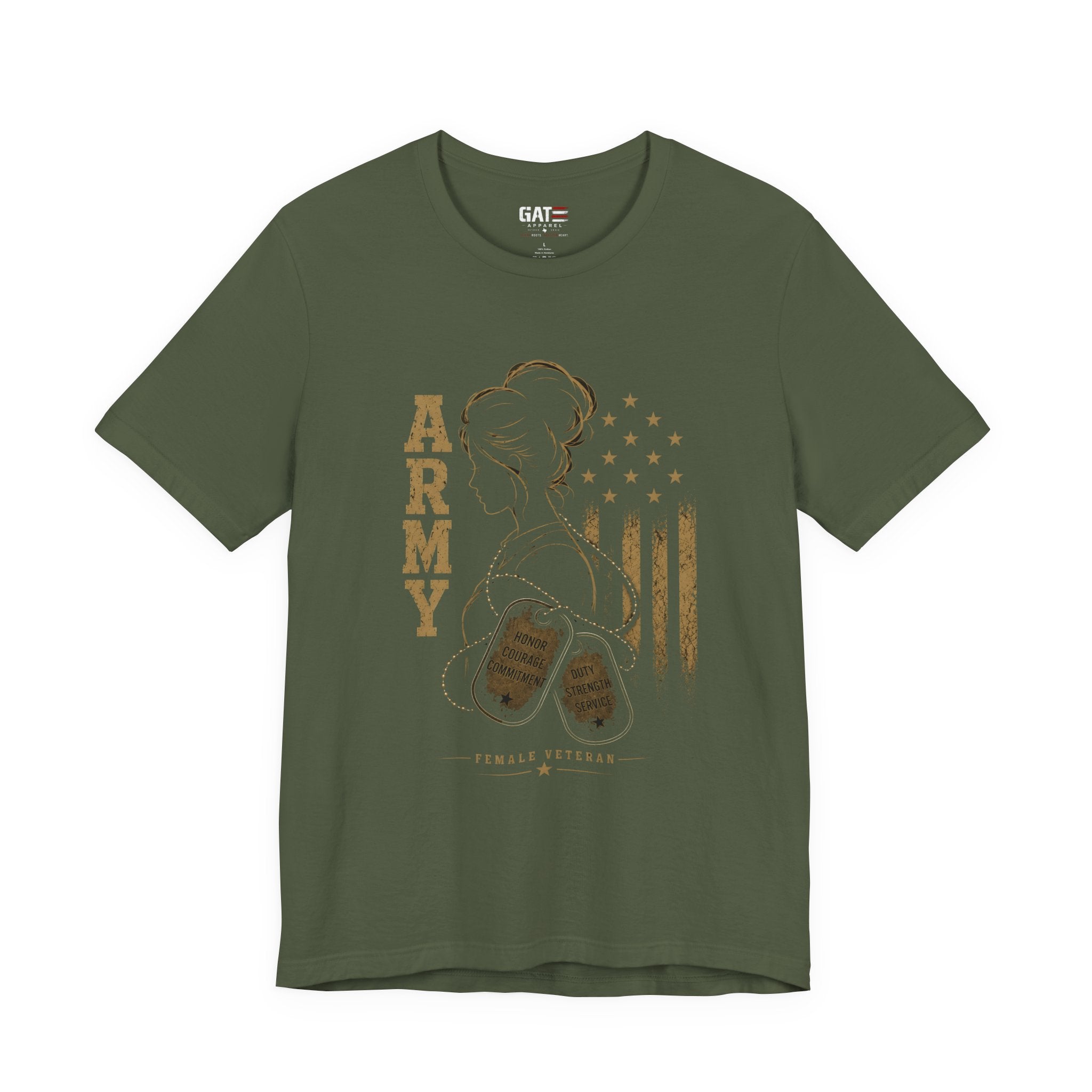 Female Army Veteran Shirt, Women Veteran Tee, Patriotic Military Shirt for Women, Army Mom Gift, Veteran Pride Shirt, Female Veteran Apparel