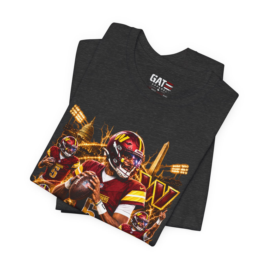 Jayden Daniels Washington Commanders Tee Retro Player Graphic T-Shirt