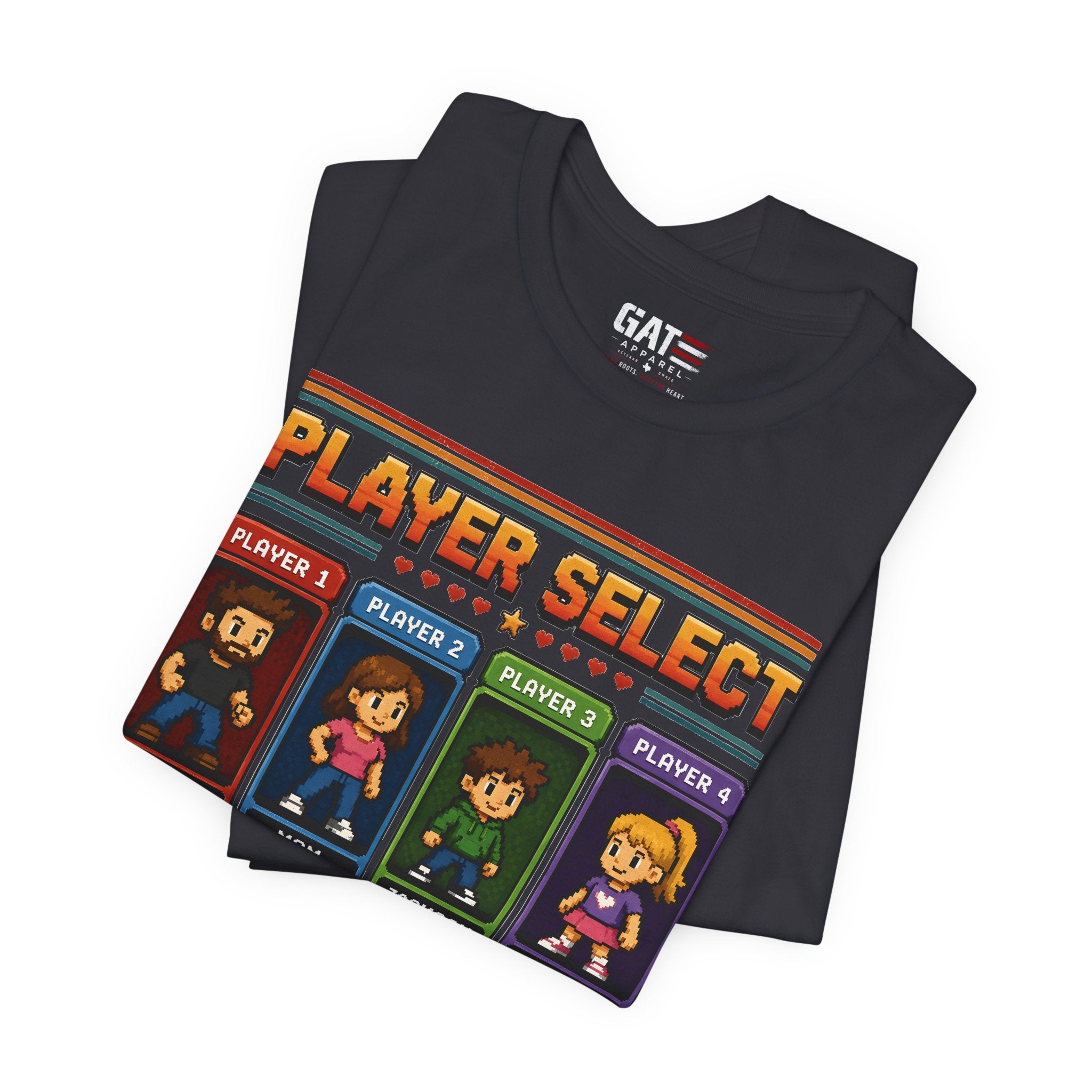 Personalized Gamer Family Shirt, Custom Family Gaming Shirt, Retro Video Game Family Tee, Gamer Dad Mom Kids Gift Shirt