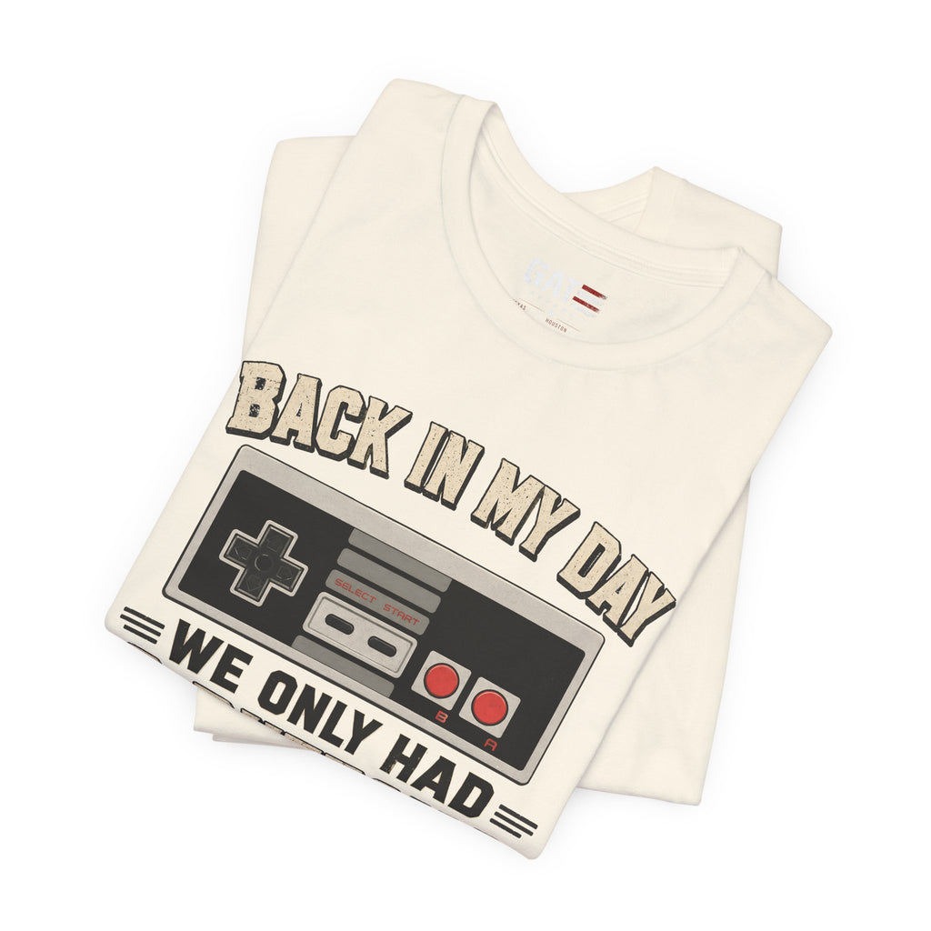 Retro Gamer Shirt, Back In My Day We Only Had 2 Buttons, Vintage Gaming T Shirt, Old School Video Game Tee, Gamer Dad Gift, Nerd Shirt
