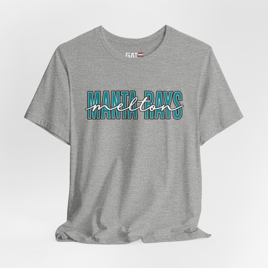 Melton Elementary Script Tee Teal